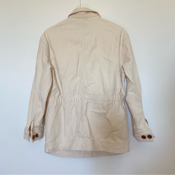 Everlane Canvas Cinchable Chore Jacket- Ivory/Bone - Picture 5 of 6